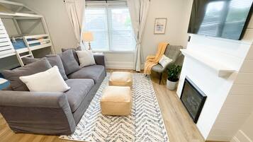 TV connectée, cheminée