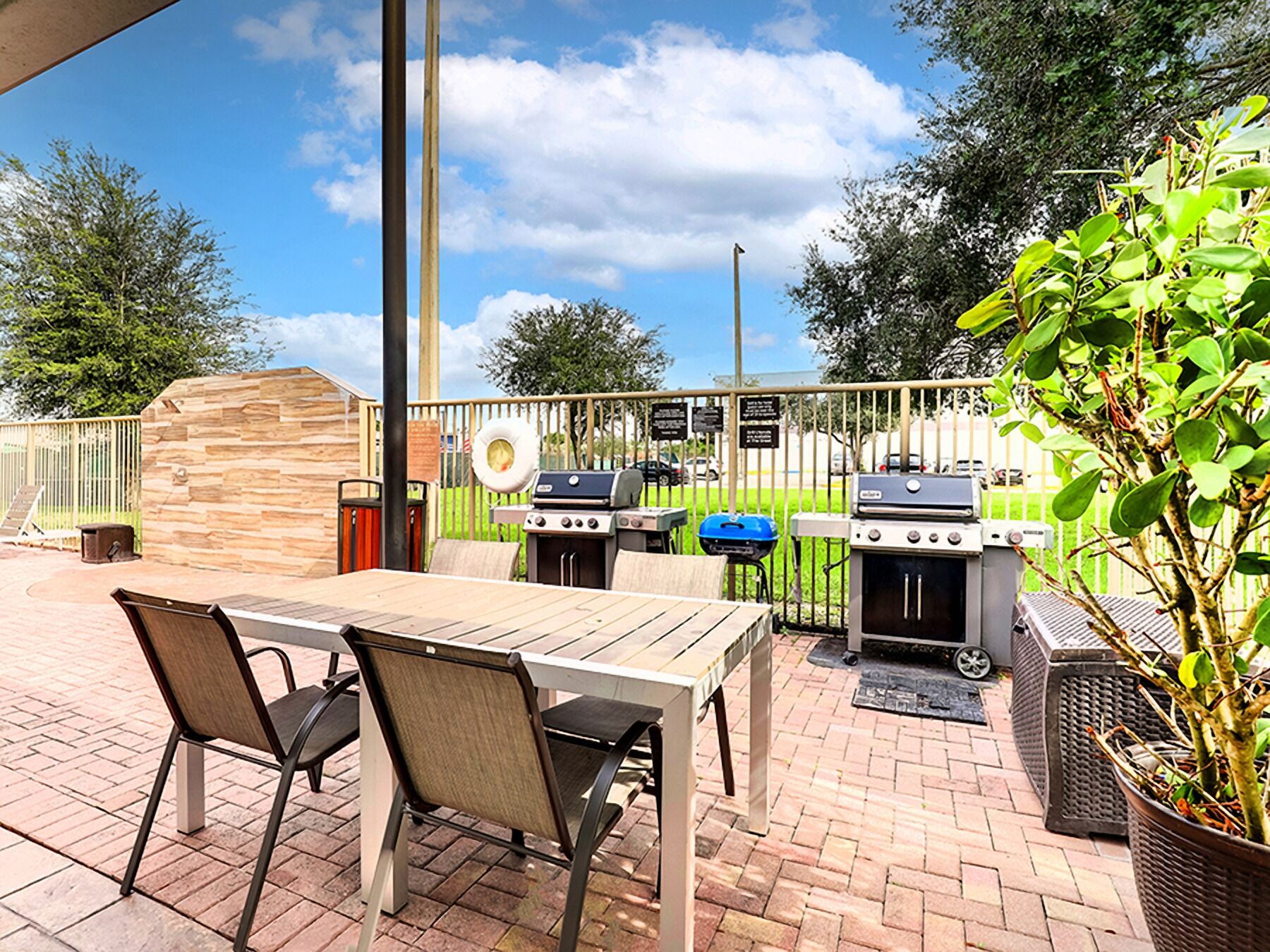 Gather outside for easy grilling and relaxed patio meals.
