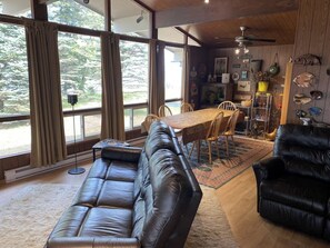 Living area - Georgian Bay Waterfront Cottage w/ Private Beach, Firepit, Family Friendly Cozy! (tiny)