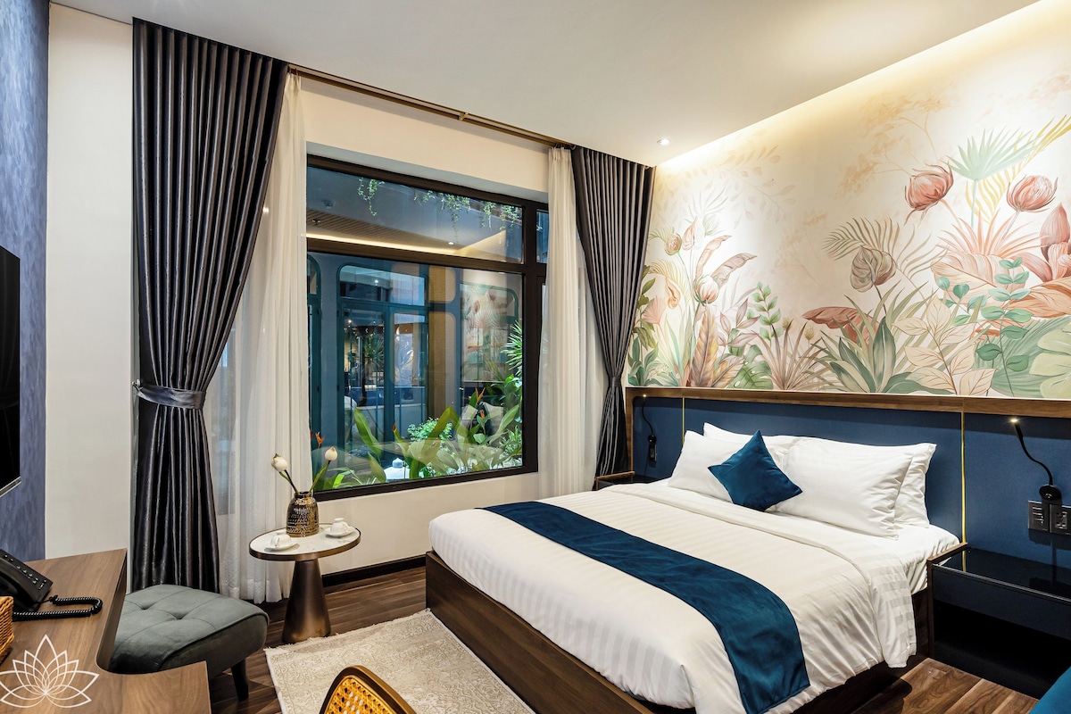Quarto casal premier, 1 cama Queen | Roupas de cama premium