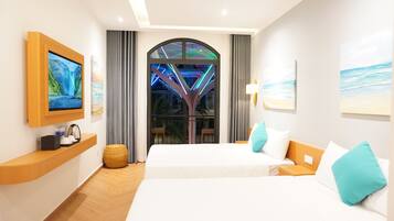 Hypoallergeen beddengoed, een minibar, een kluis op de kamer