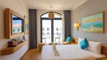 Habitación doble Premium, balcón, vista a la ciudad | Ropa de cama hipoalergénica y minibar
