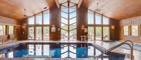 Indoor pool, a heated pool