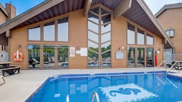 Indoor pool, a heated pool