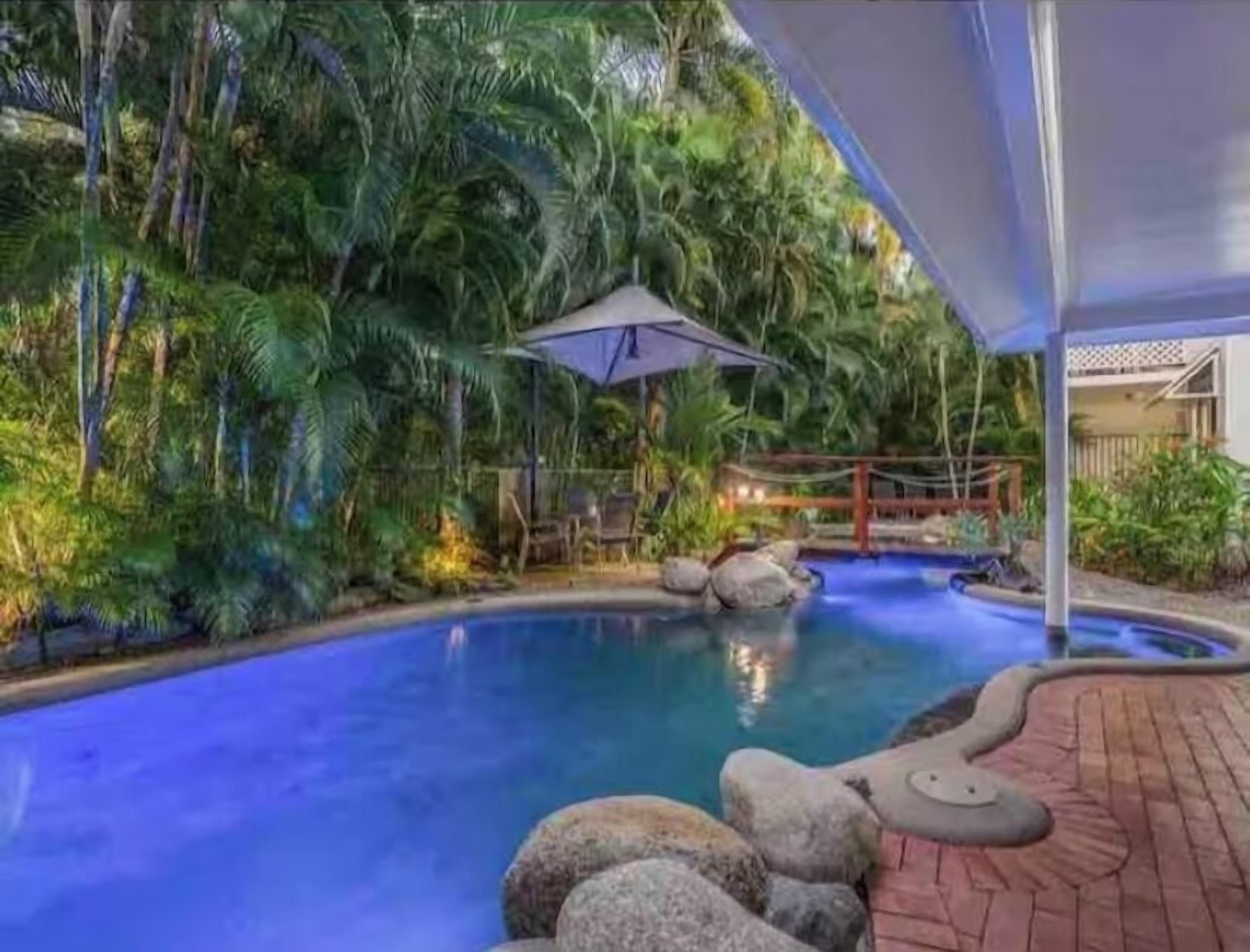 A heated pool