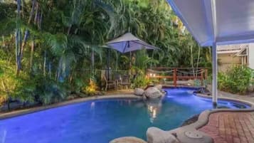 A heated pool