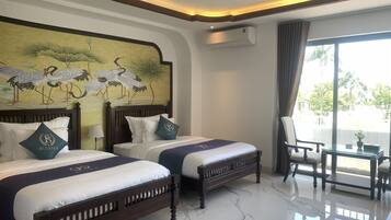 Kamar Double atau Twin Deluks, 1 kamar tidur | Kedap suara, Wi-Fi gratis, dan seprai linen