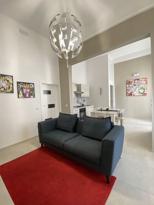 Living area - Amurusa House, in the center of the hexagonal city five minutes from the sea (Avola)