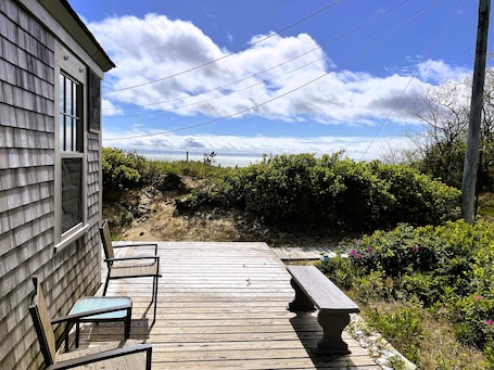 Terrace/patio. Windswept on Campground Beach