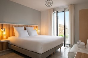 Chambre Deluxe double | 1 chambre, literie de qualité, couette en duvet, minibar