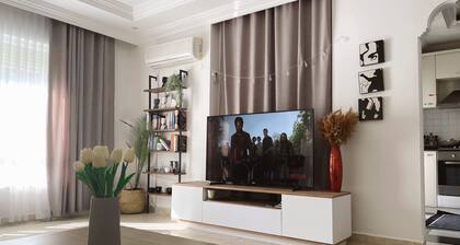 Gemütliche Wohnung mit Großem Pool 200 m vom Strand Entfernt