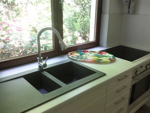 Kühlschrank, Ofen, Herdplatte, Geschirrspüler