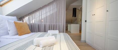 City-Studiosuite | Hochwertige Bettwaren, individuell dekoriert, individuell eingerichtet