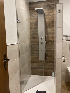 Regadera, amenidades de baño ecológicas, secadora de cabello, toallas