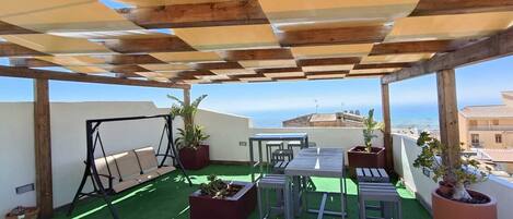 Uitzicht vanaf balkon