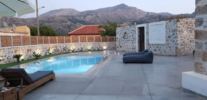 Outdoor pool - Double Bee Villa with private pool (Oropedio Lasithiou)