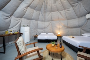 Family Tent | 1 bedroom, free WiFi, bed sheets - Camp Sahara (Kalya)