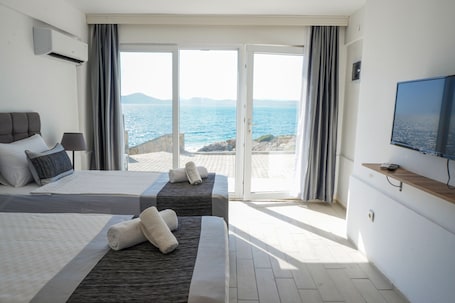 Ropa de cama de alta calidad y minibar