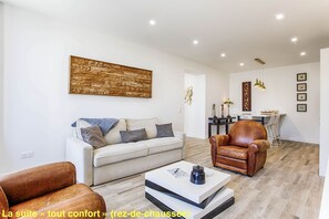 Living area - Le Confort en Rez-de-chaussée à Houlgate de 50 m² à 20 m de la Plage (Houlgate)