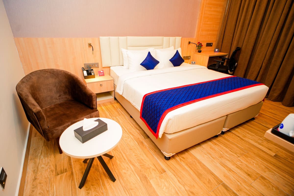 1 habitación y ropa de cama de alta calidad