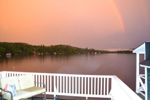 Lake Front Indian Lake Adirondack Camp w/ Boathouse, Sundeck & Boats 