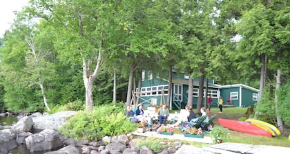 Lake Front Indian Lake Adirondack Camp w/ Boathouse, Sundeck & Boats