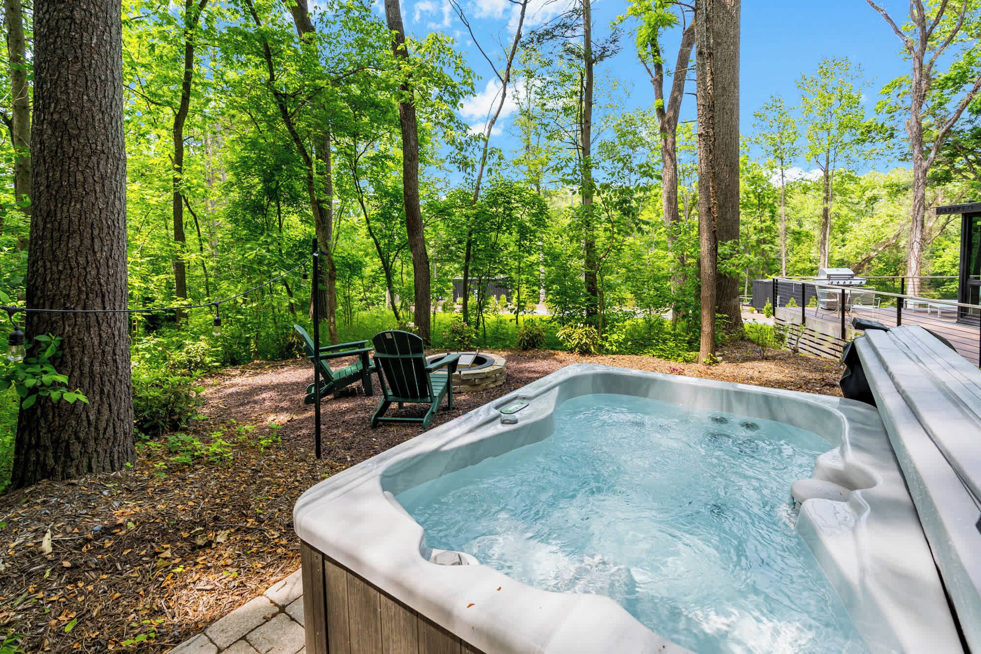 Idromassaggio all'aperto