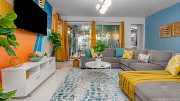 Smart TV, video games, books, music library