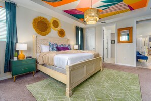 7 chambres, bureau, fer et planche à repasser, lit parapluie