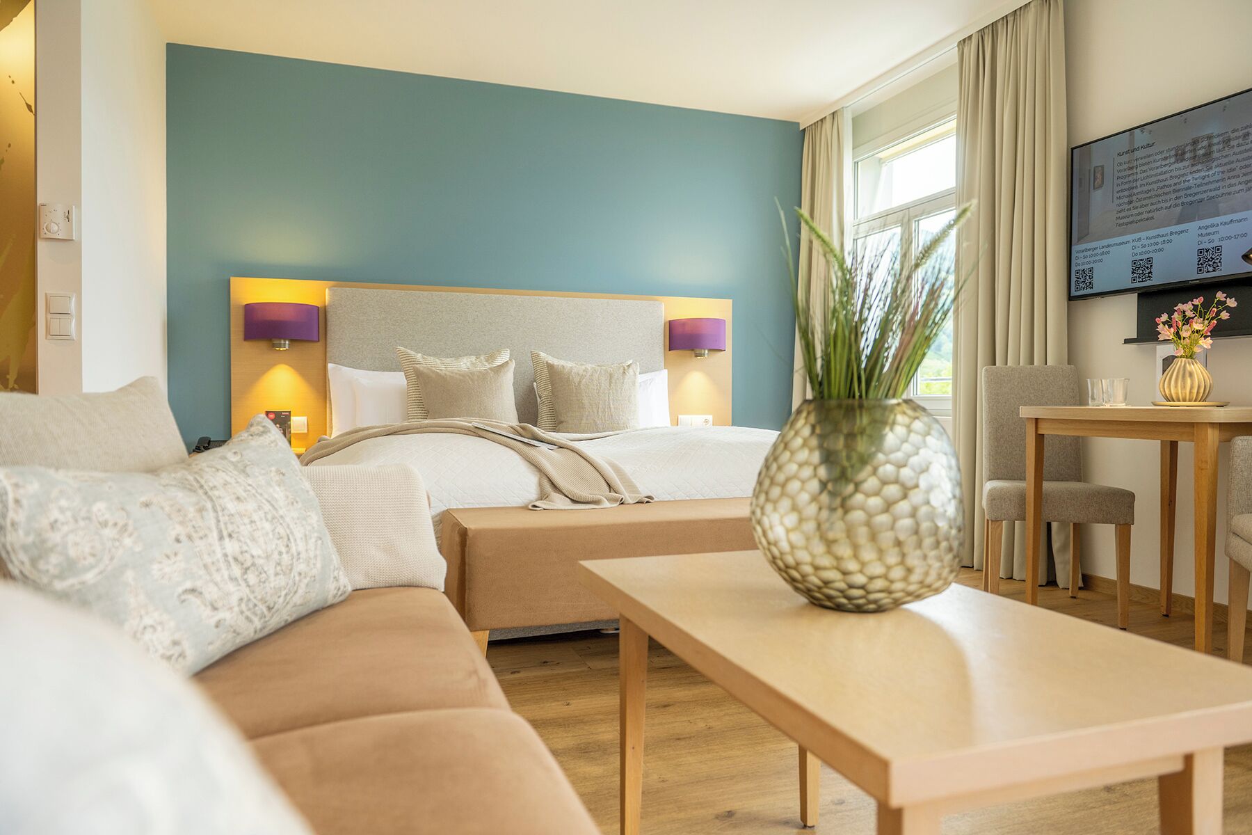 Superior Double Room | Living area | 123-cm Smart TV with cable channels, TV