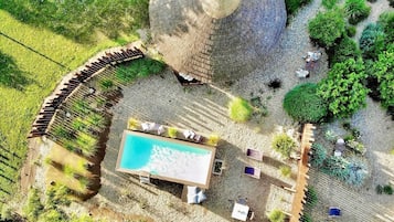 Luxury Bungalow, Private Pool | 1 bedroom, premium bedding, minibar, individually decorated