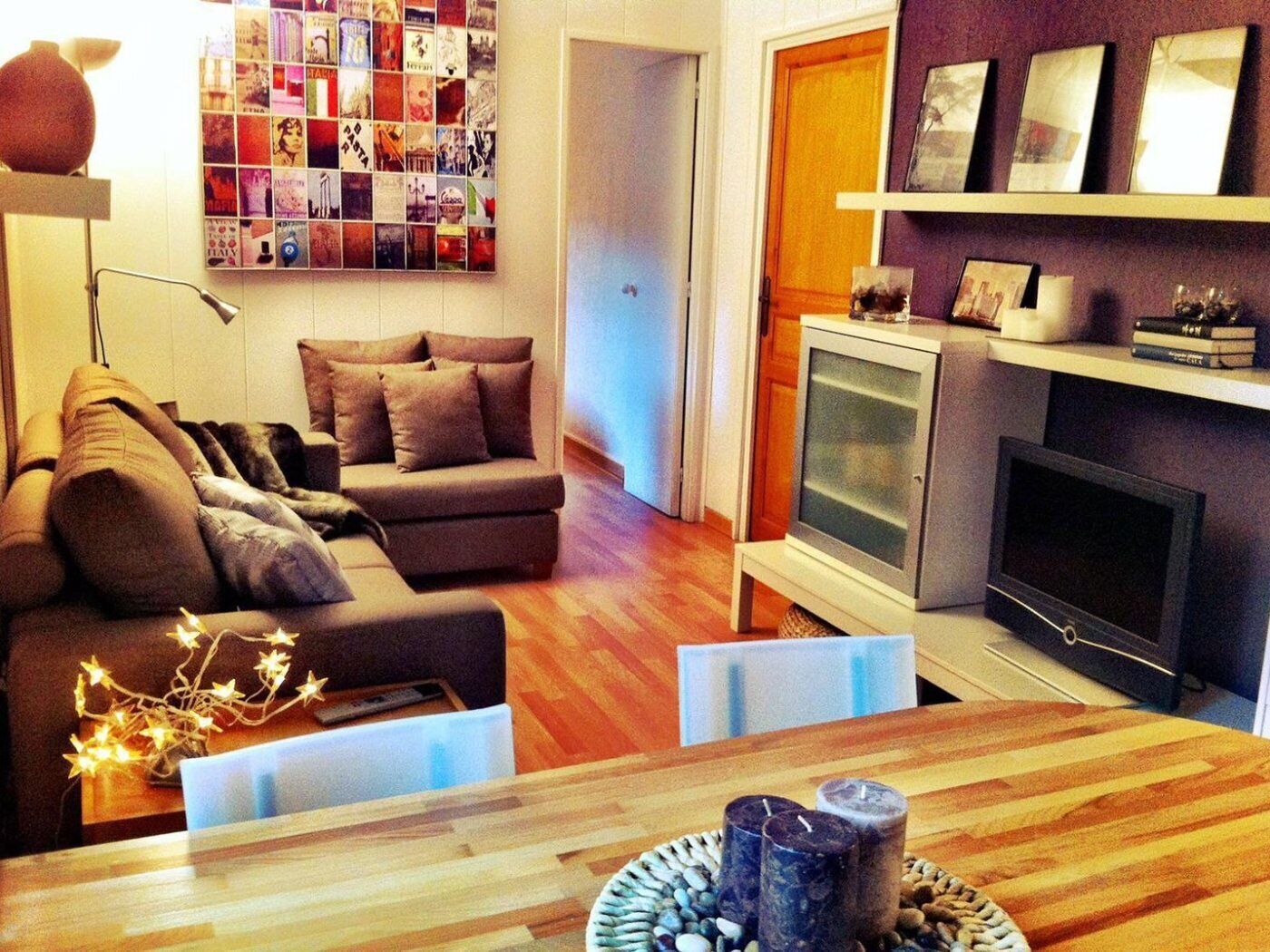 Televisión, mesa de ping pong