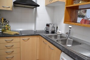 Fridge, microwave, toaster