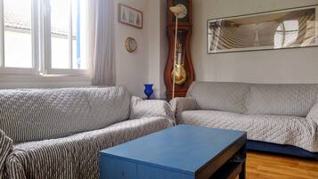 Télévision, lecteur de DVD, livres