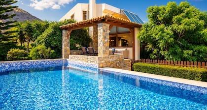 Villa Elounda Blue - Quatre Chambres Villa, Couchages 8