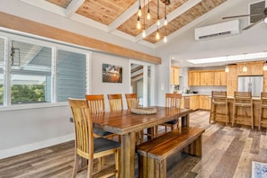 Dining - Blue Kauai Hale - peaceful, spacious, multi-level north shore home (Princeville)