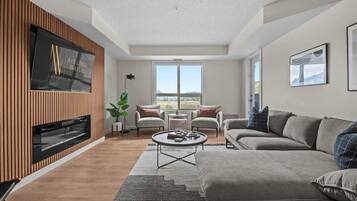 TV connectée, cheminée