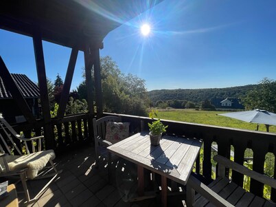 Summer house by the forest