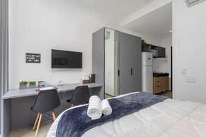 Appartement Affaires | 1 chambre, accès au Wi-Fi (inclus), literie fournie