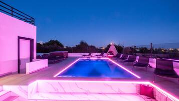A heated pool