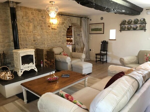 Flachbildfernseher, Kamin