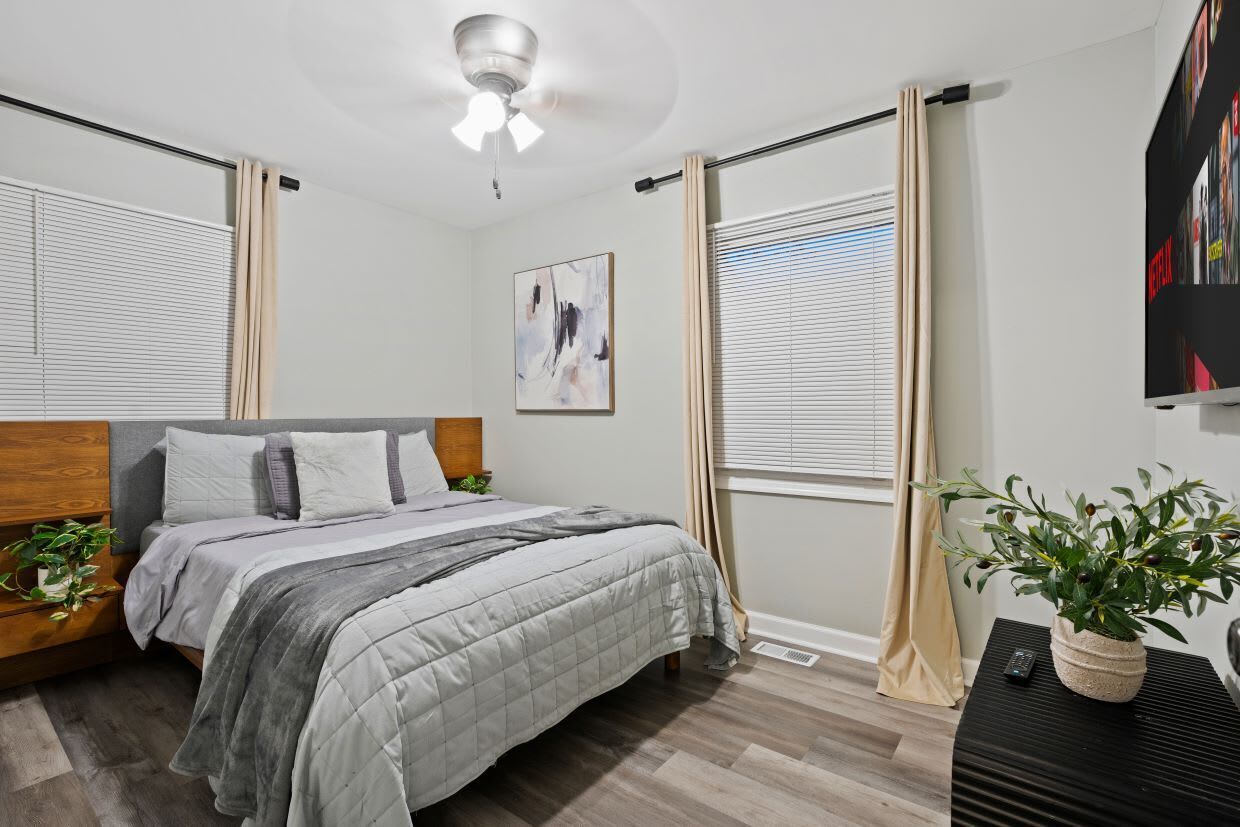 4 bedrooms, iron/ironing board, travel crib, WiFi