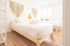 2 室のベッドルーム、WiFi、ベッドシーツ