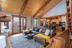 TV, fireplace, offices