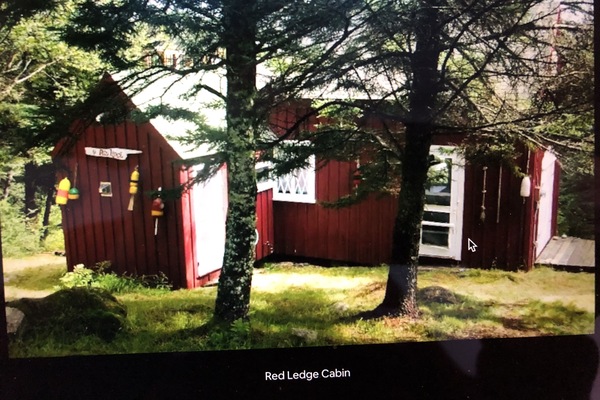View of our cabin as you arrive on the property.