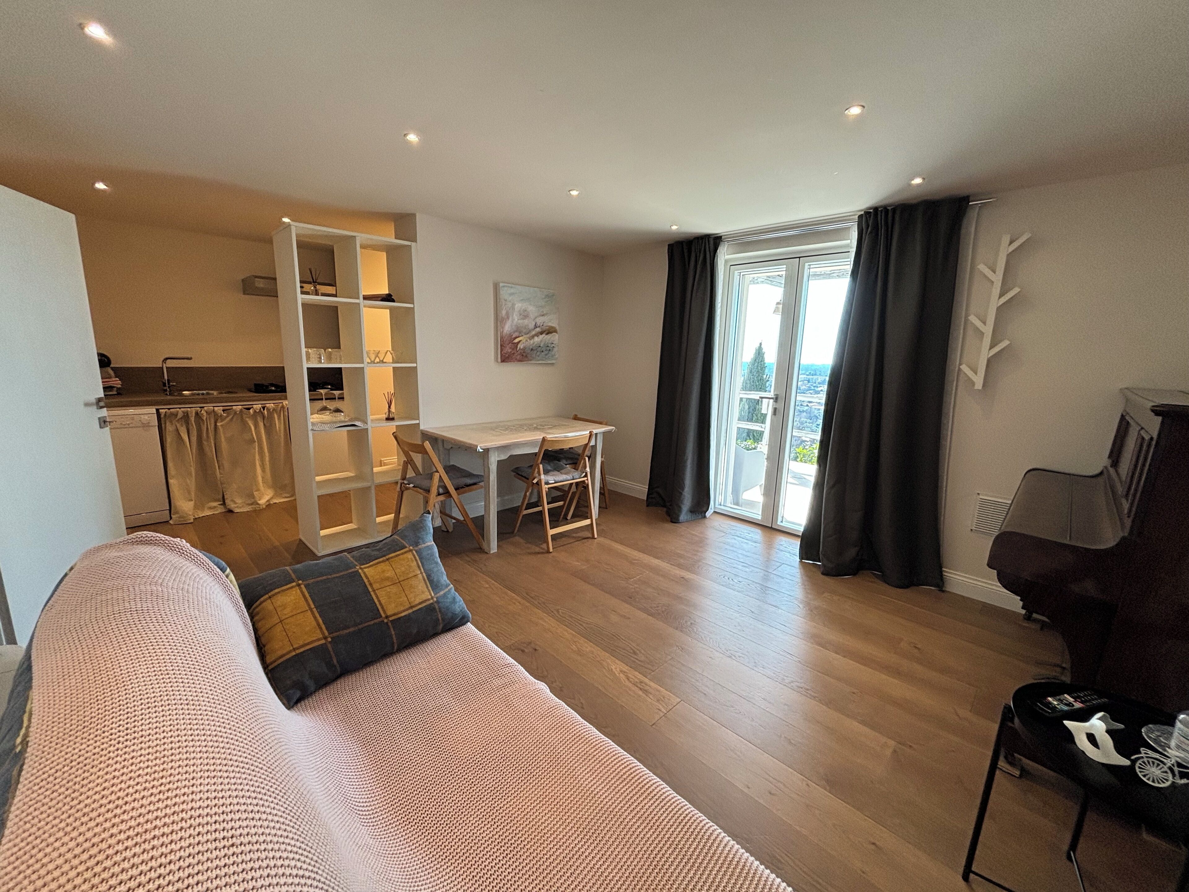 Superior-Apartment, 1 Schlafzimmer, mit Bad, Meerblick | Hochwertige Bettwaren, Select-Comfort-Betten, individuell eingerichtet