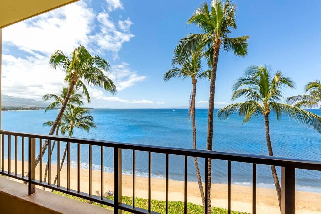 On the beach, sun loungers, beach towels