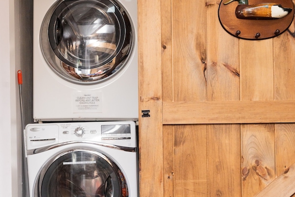 Full laundry with washer and dryer