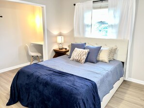 2 bedrooms, in-room safe, iron/ironing board, WiFi