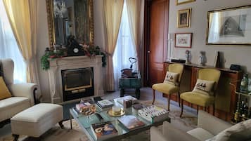 Télévision, cheminée